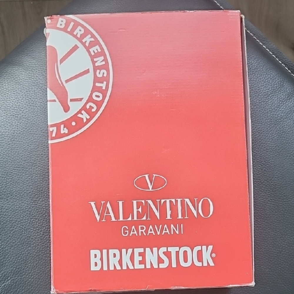 Valentino Garavani Red Birkenstock Arizona